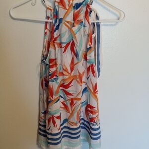 Tommy Bahama Colorful Tropical Print Sleeveless Dress Sz XS